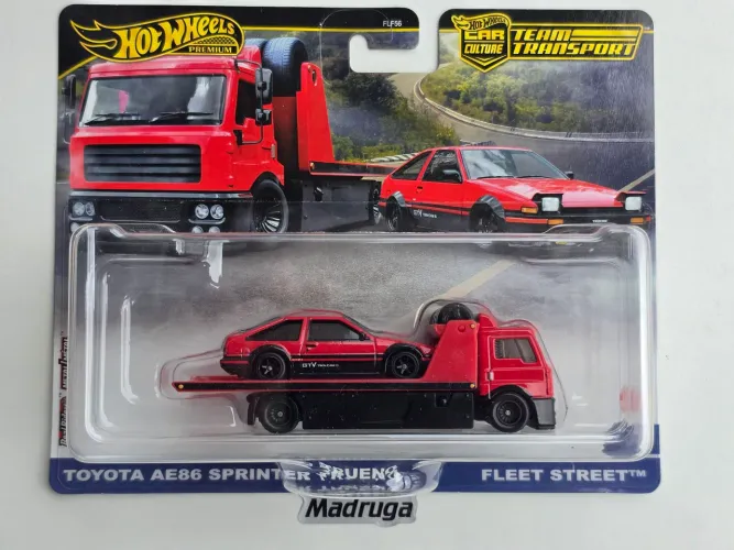 Hot Wheels Premium Team Transport Toyota Ae86 Sprinter Trueno - Fleet Street