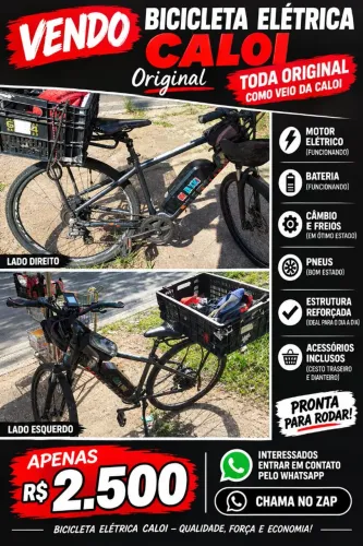 Bicicleta elétrica caloy original
