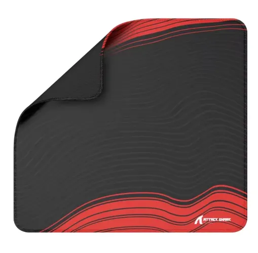 Mousepad Attack Shark Preto/Vermelho CM02 Híbrido 450x400x4 MM