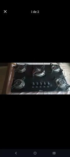 fogão Cooktop 5 bocas