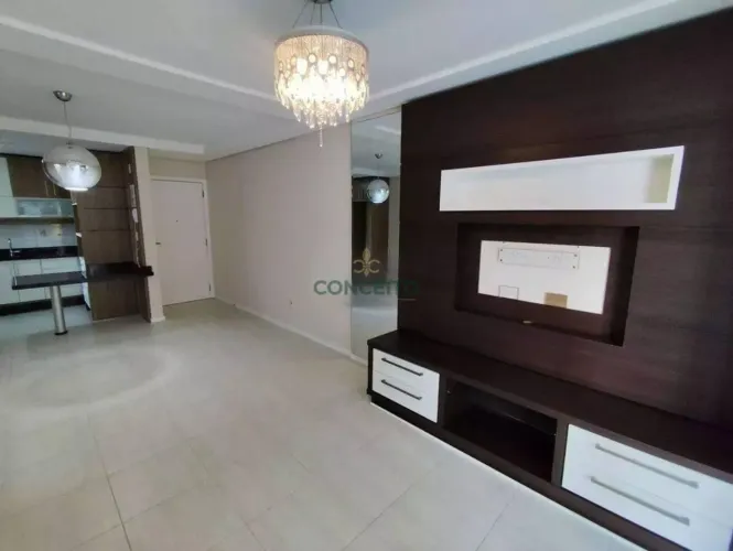 Apartamento Semi-Mobiliado para Locação em Barreiros | 3 Dormitórios, Suíte e Sacada com C