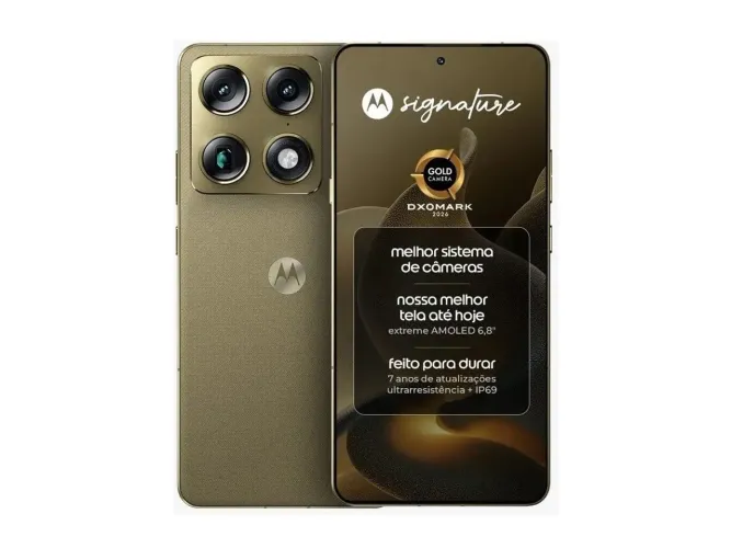Smartphone Motorola Signature 5g - 512gb/24gb Ram Snapdragon 8 Gen 5