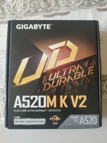 PLACA-MÃE A520M K V2 NOVA