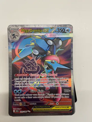 Carta Pokémon Tcg, mega greninja ex, caos ascendente