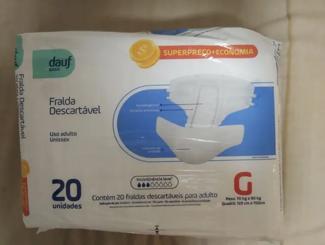 Fraldas geriátrica 