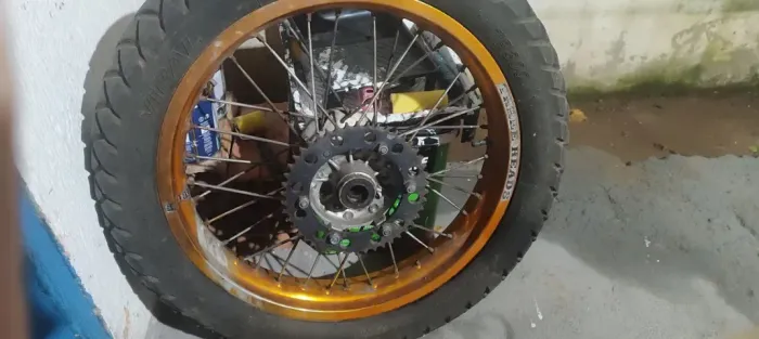 Par de Rodas com Pneus para Tenere/Lander 250