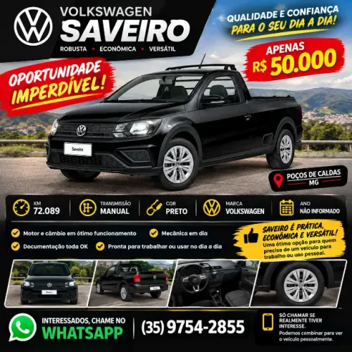 Volkswagen Saveiro Robust 1.6 Total Flex 8V 2021