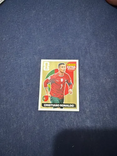 Figurinha Cristiano Ronaldo dourado da copa