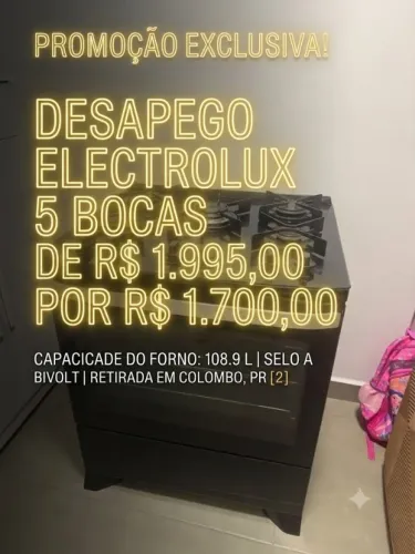 Fogão Electrolux 5 Bocas - (Promoção Desapego)