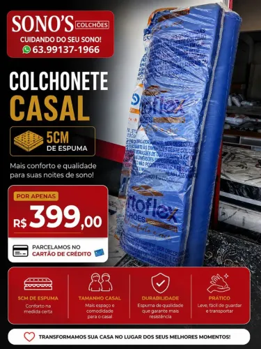 Colchonete NOVO em oferta