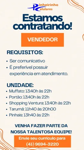VENDEDOR DE LOJA FISICA