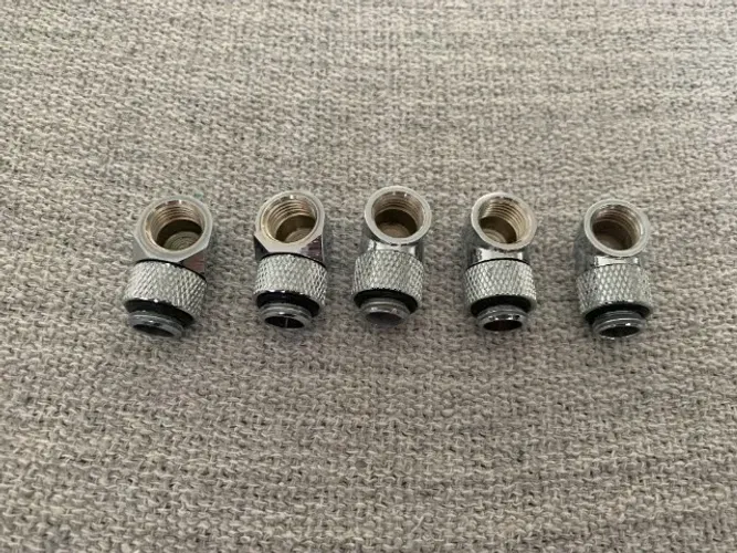 Kit de fittings curva 90 graus giratórios para Water cooler custom