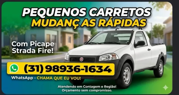 Pequeno frete carreto 