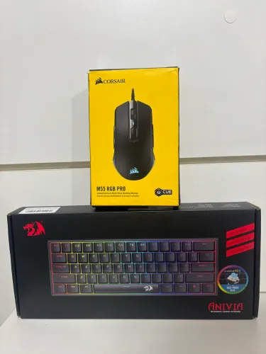 Kit Gamer Mouse Corsair RGB + Teclado Anivia