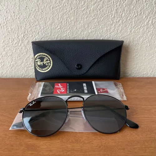 Oculos de sol ray ban rb3447 preto redondo feminino masculino