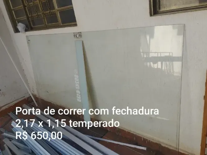 Porta de correr vidro temperado
