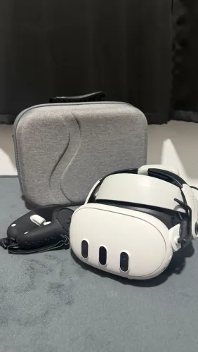 META QUEST 3 512GB + BOBO VR M3 PRO + ESTOJO AVELUDADO + ACESSÓRIOS PROTETORES