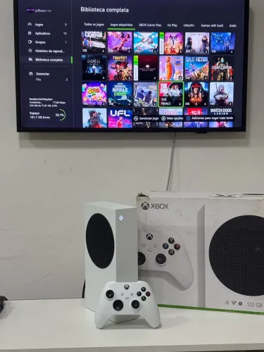 Xbox series s lotado de jogos