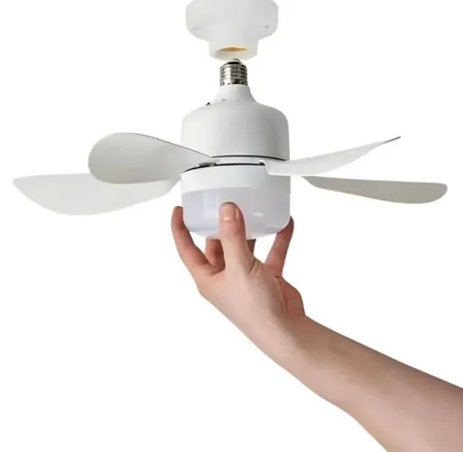 Lâmpada Ventilador De Teto E27 - fácil instalação