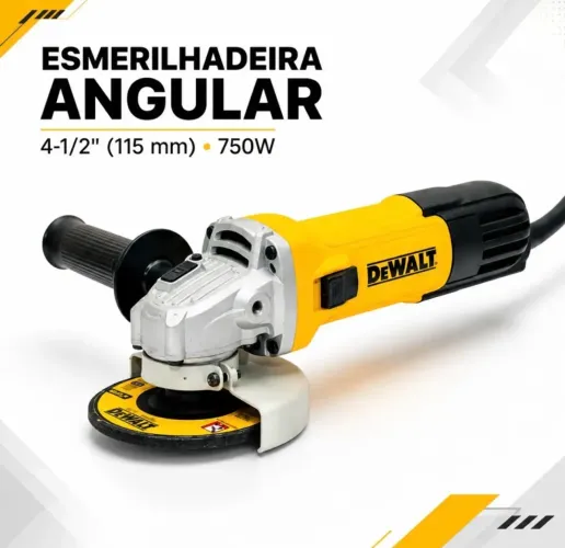 Esmerilhadeira Angular DEWALT DWE750 4.1/2" (115 mm) 750W 220V