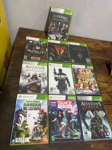 LOTE DE 10 JOGOS ORIGINAIS DE XBOX 360(ENVIO OLX PAY)