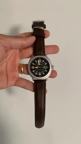 Relógio Naviforce Original Masculino Pulseira de Couro- Novo- Original
