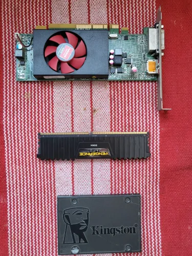Ssd sata 120gb, Placa de video 1gb e Memória RAM 16gb.