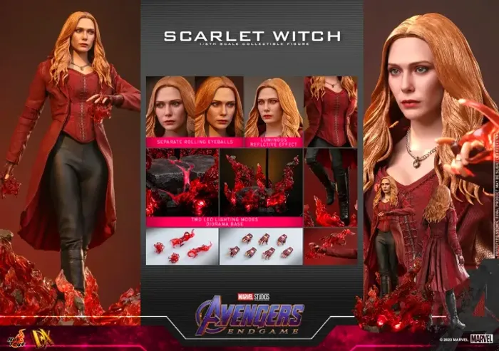 Hot Toys Scarlet Witch Dx 35 Feiticeira Escarlate