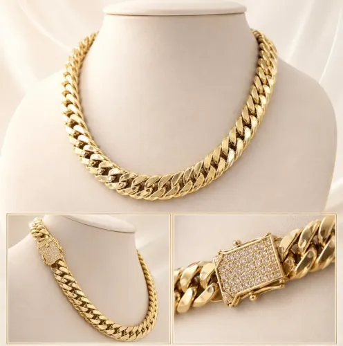 Choker Grumet Duplo em Ouro 18k 750