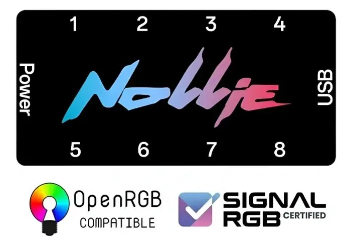 Controladora Argb Nollie 5v 3 Pin - 8 Conectores