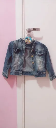 Jaqueta infantil menina jeans mon sucré 3t