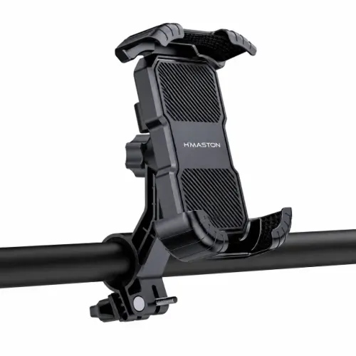 Suporte para Celular H'Maston CJ-87 Universal Moto Bicicleta Guidão Ajustável Antiderrapan