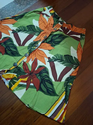 Saia viscose estampada