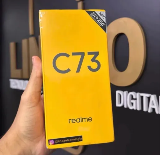 LOJA FÍSICA. REALME C73 256GB 8GB RAM | ANDROID PARCELADO NO BOLETO ATÉ PARA NEGATIVADOS