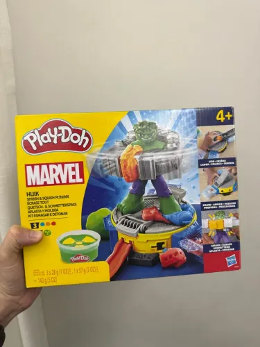 Play-Doh Marvel Hulk Kit Esmagar e Detonar [LACRADO] Massinha de Modelar