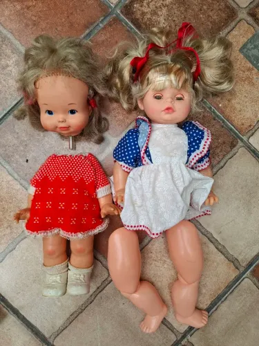 Lote 2 Bonecas Estrela Vintage Anos 70/80 (Mechinha / Tippy) - Para Restauro ou Peças.