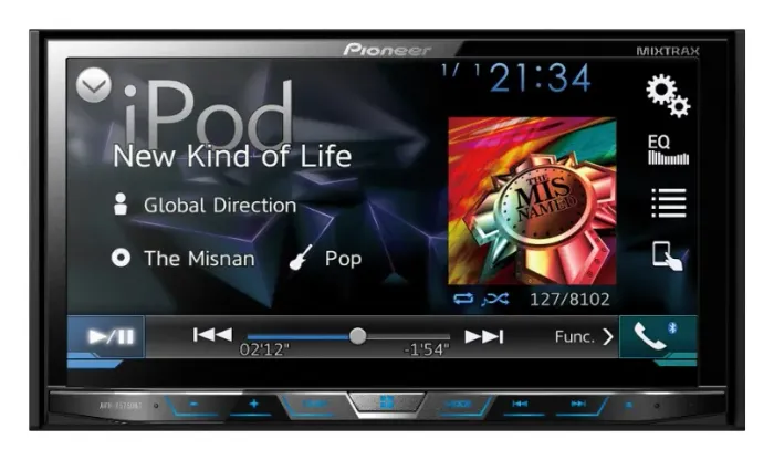 Central Multimídia Pioneer AVH-X5750BT DVD Mixtrax Bluetooth