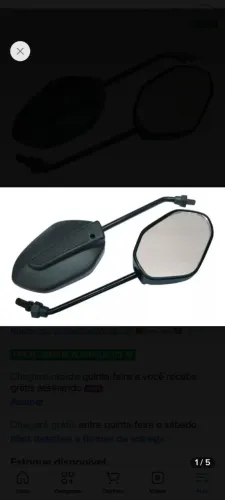 Retrovisor para CG 125, 150, 160