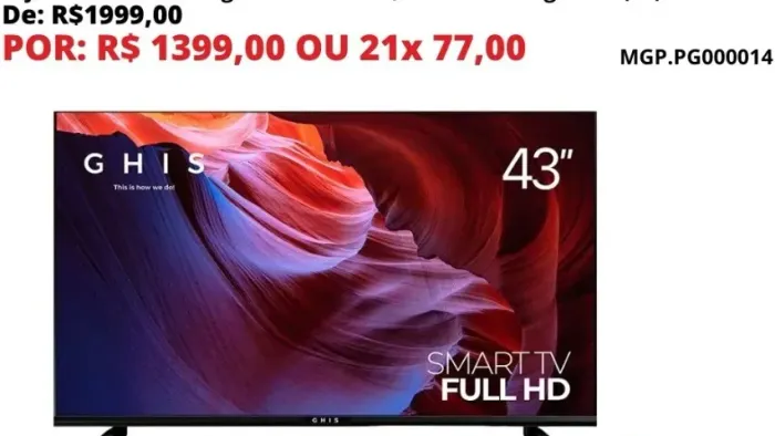 SMART TV 43 POLEGADAS