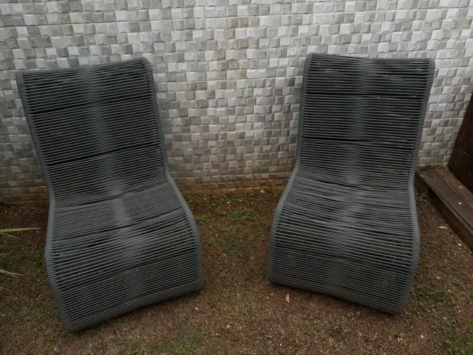 2 Poltronas de Corda Náutica 