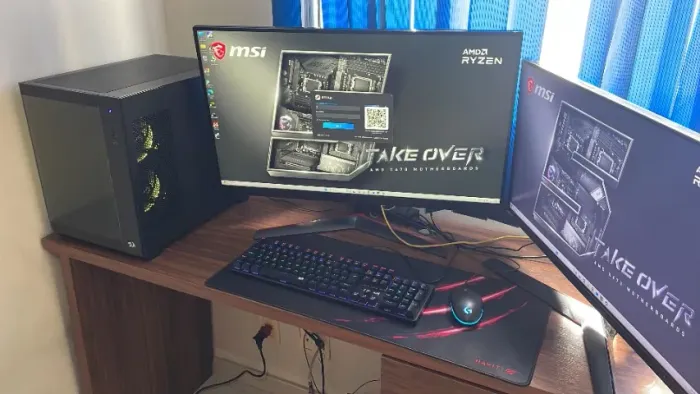 Computador Gamer AMD Ryzen 7 8700G - GeForce NVIDIA MSI RTX5060TI - SSD 1 TB - 32 GB