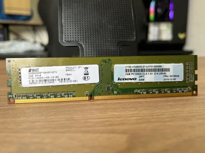 Memória RAM DDR3 - 2GB - 1333MHz - CL9 - 1.5v