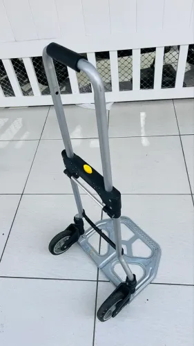 Carrinho de Transporte Dobrável em Alumínio Reforçado