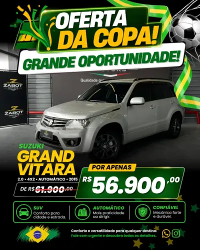 Suzuki Grand Vitara 2.0 16V 4x2/4x4 5P Aut. 2015