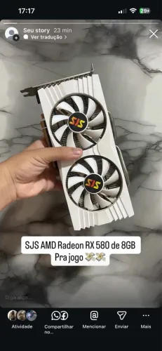 PLACA DE VIDEO RX 580 DE 8GB
