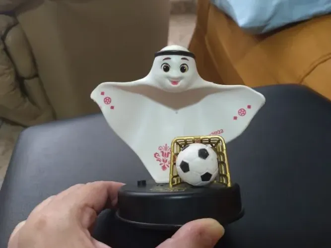 Mascote da Copa do Qatar Funcionando Perfeitamente