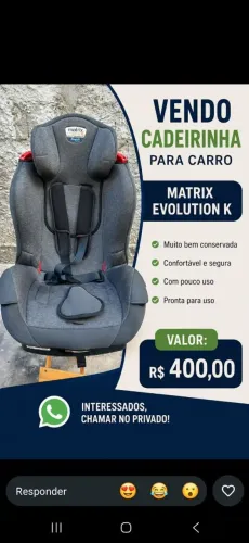 Cadeirinha para BB