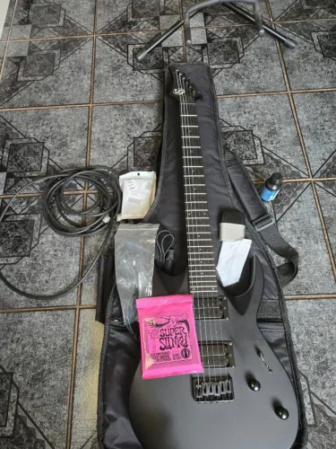 Guitarra 6 Cordas S By Solar Ab4.6c Preto Carbono Fosco