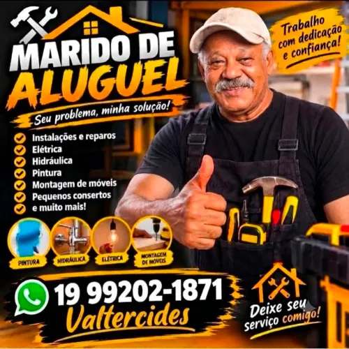 Marido de Aluguel - Elétrica, Hidráulica, Pintura, Reformas