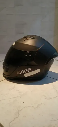 Capacete Moto Fechado Stealth Solid Fosco Viseira Fumê Pro Tork